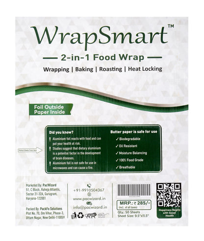 Wrapsmart 2-in-1 Butterfoil Sheets - Pack of 50